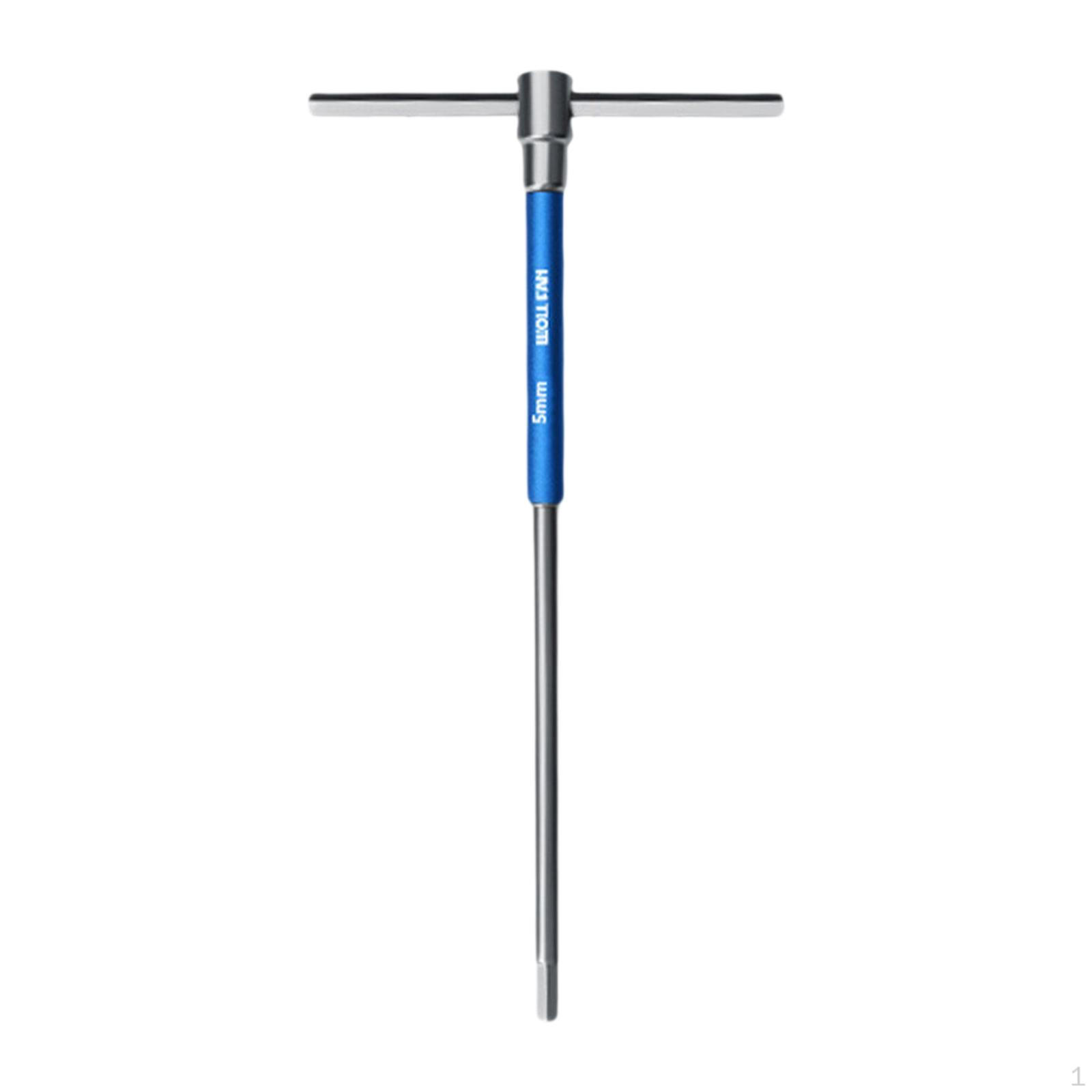 

T Handle Hex Wrench Allen Lightweight Nonslip Steel with Rotating Sleeve Professional 5mm