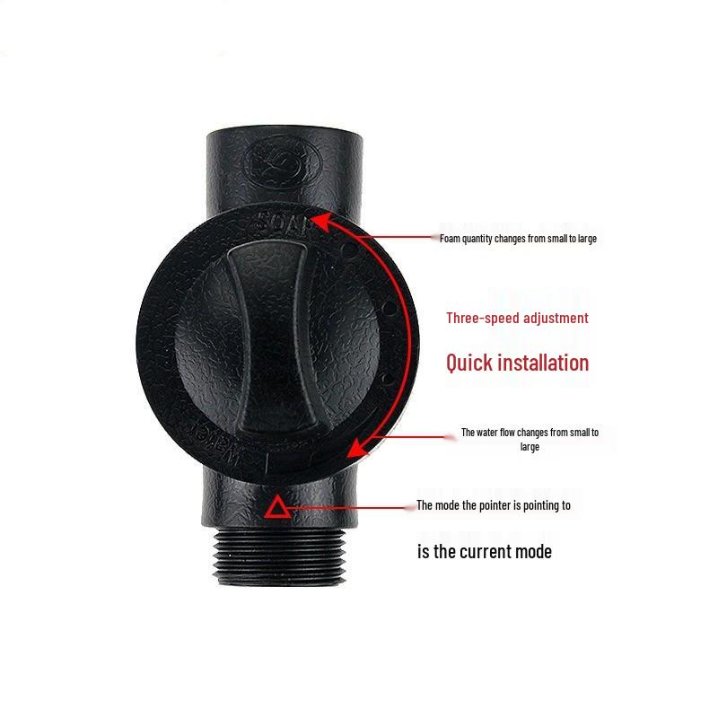 ABS Car Wash Foam Pot & Water Gun Attachment