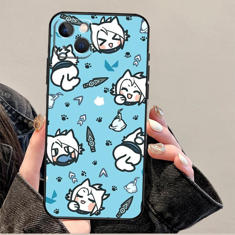 

Valorant Game Character Art Phone Case For iPhone 17 Pro Max 11 14 15 16 Pro Max 12 13 mini 16 Plus 16e 17 Air Cover iPhone 17