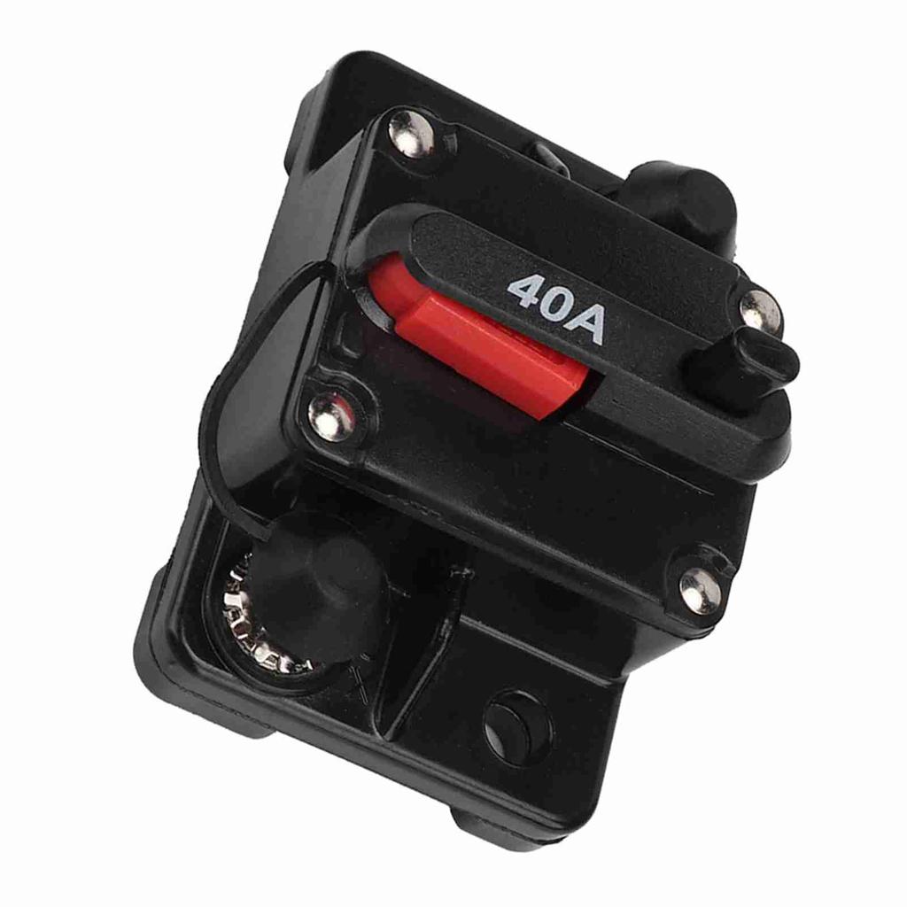 12V 30A40A60A Car Stereo Audio Resettable Inline Circuit Breaker Self Recovery Fuse (40A)