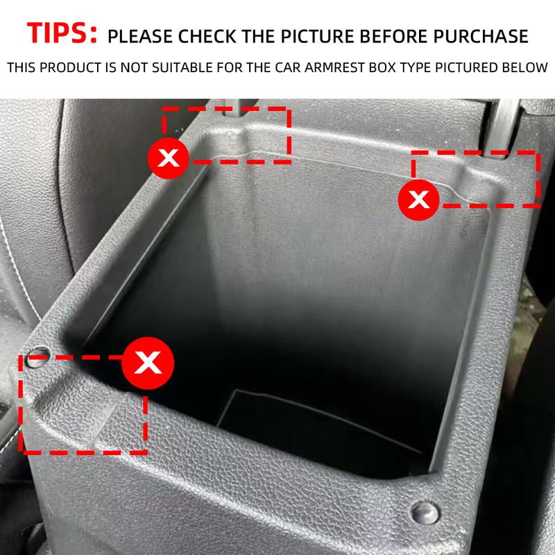 For VW Tiguan MK2 2016 2017 2018 2019 2020 2021 Car Center Console Organizer Tray Armrest Storage Box Car Accessories