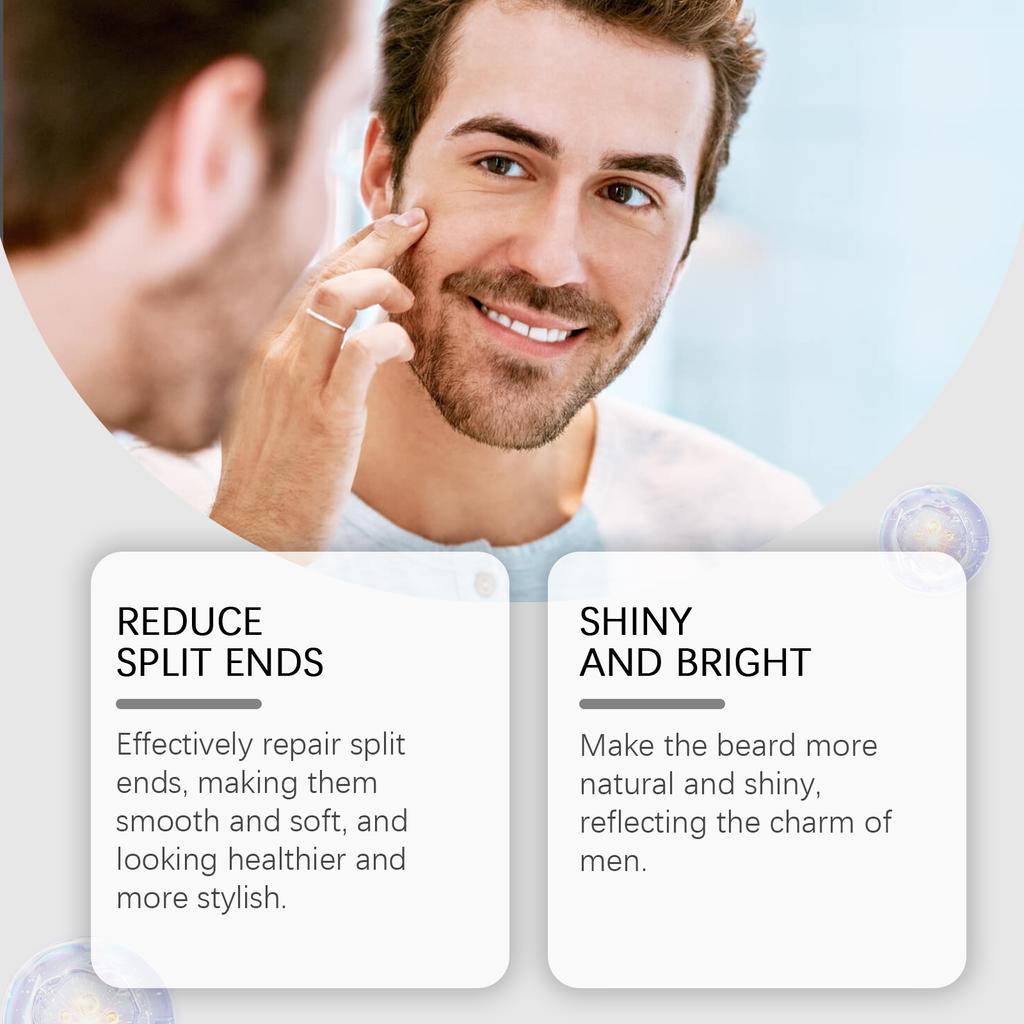 Men's Beard Care Oil Moisturizing, Smooth, Nourishing And Soft Sandalwood Moisturizing Oil,30ML