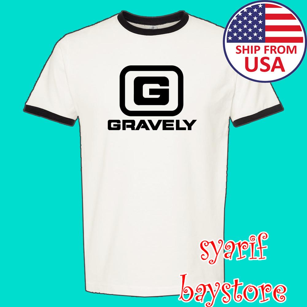 

Gravely Tractor Men#039;s Ringer Black Size S to 3XL Unisex T-Shirt S