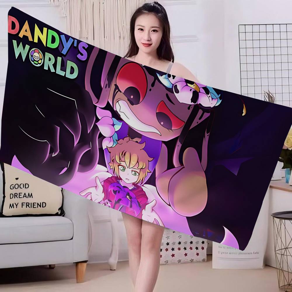 D-Dandys WorldS Coperta in Microfibra Cartone Animato Asciugatura Rapida Asciugamani da Spiaggia Stampa Sovradimensionata Super Assorbente Coperta Asciugamano per Piscina
