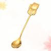 Luck Cat Coffee Stirring Spoon 304 Stainless Steel Colorful Creative Dessert Spoon For Tea Cappuccino Espresso Sugar