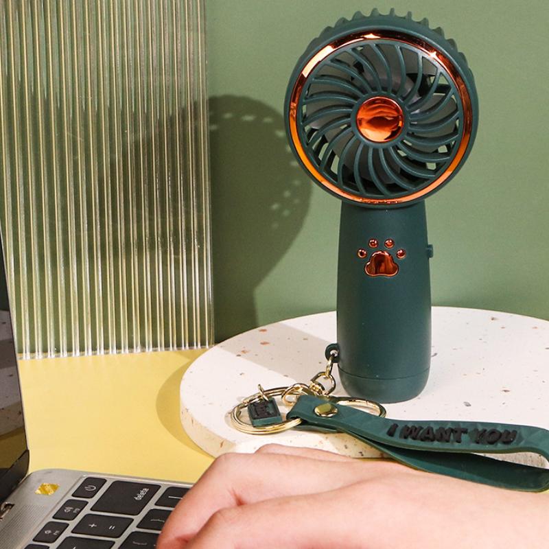 Summer Mini Fan Cute Cartoon Portable Charging Usb Handheld Fan Student Outdoor Fan Cooling Electric Fan Outdoor Fans