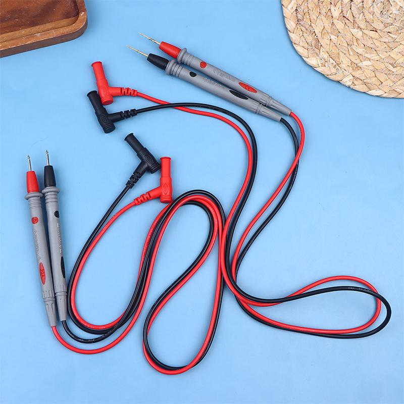 20A 1000V Multimeter Test Leads Extra Sharp Steel Needle Extended Universal Fine Tip PVC Anti-Freeze Probe Accessories