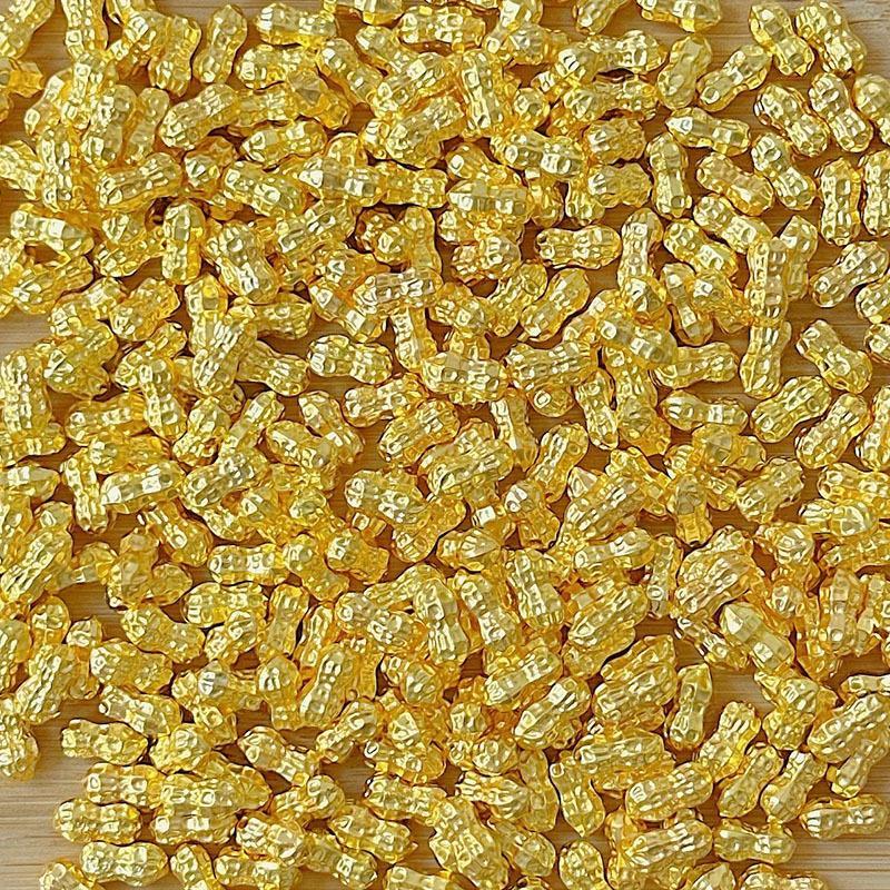 Mini Wealth Luck Charms 100PCS Gold Ingots Small Gold Dollars for DIY Craft Bag Pendant Accessory Home Living Room Decor