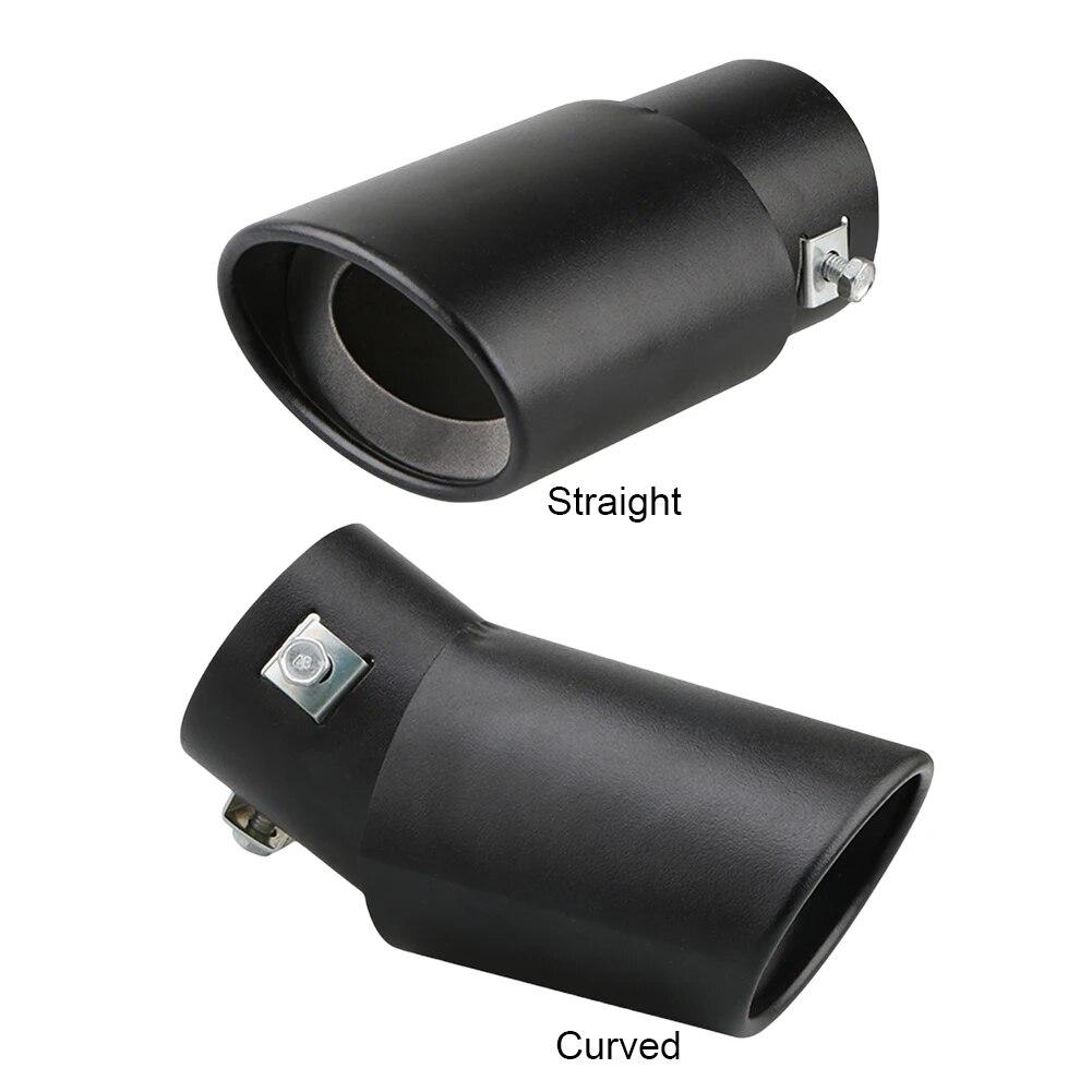 Vârf universal de eșapament pentru mașină, rotund, din aliaj de aluminiu, tobe de eșapament, garnitură spate, duză pentru țeavă de eșapament auto, admisie țeavă de amortizor 63 mm