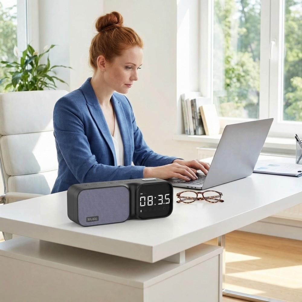 FM Radio Bluetooth Speaker LED Display White Noise Device Sleep Aid Device Sleep Soothing