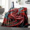 Red Dragon Art Home Customize Your Name Blankets Soft Comfortable Lightweight All Season Multi Use Blanket For Couch Office Bed Living Room Picnic