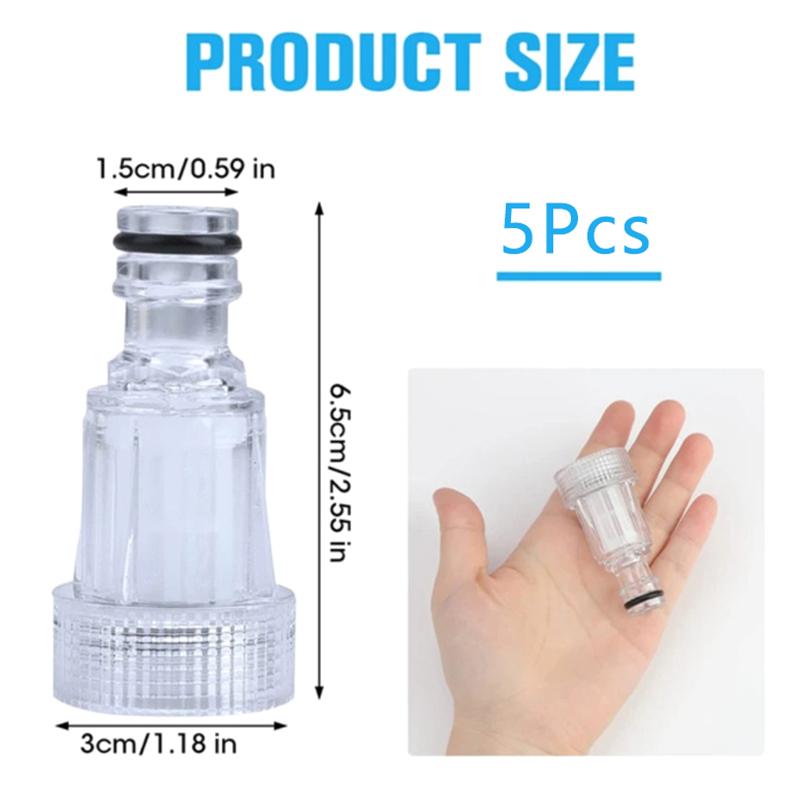 

5pcs 175PSI High Pressure Washer Water Filter Automobile Washing Machine Water Connector For K2-K7 Pressure Washer
