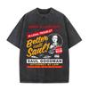 Heisenberg TV Breaking Bad Stay Out of My Territory Vintage Washed T Shirt Better Call Saul Graphic Tshirt Men Cotton Tshirts
