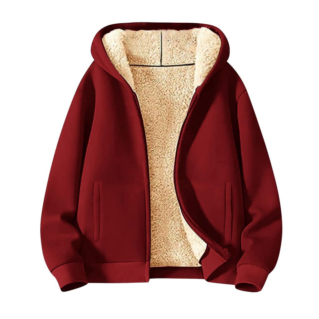 Casacos de Inverno Femininos Jaquetas Quentes de Pelúcia Cardigan de Manga Comprida Frente Aberta Agasalho Peludo da Moda