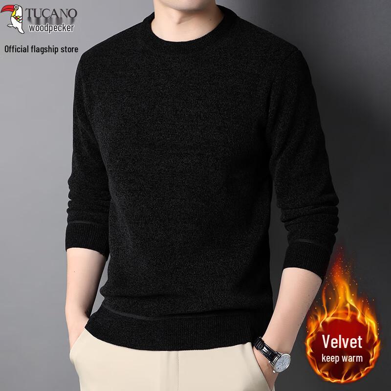TUCANO Men's Warm Round Neck Fleece Sweater