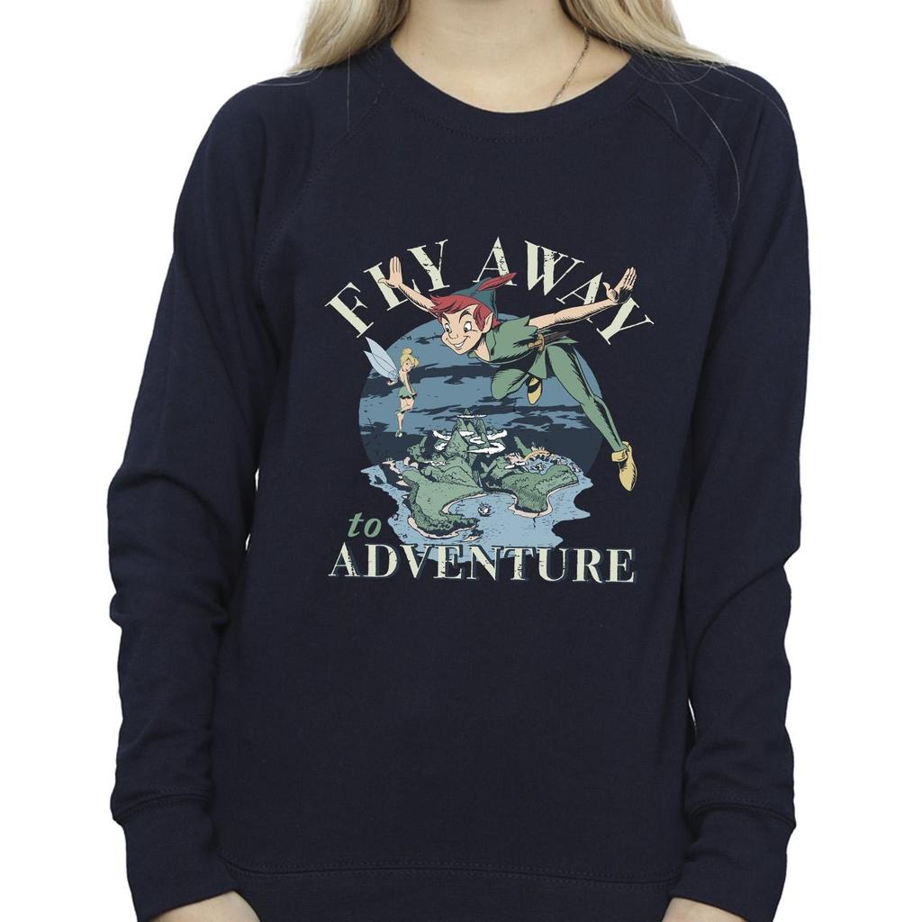 Disney Womens/Ladies Peter Pan Fly Away To Adventure Sweatshirt