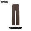 SIINSIIN Women's High-Waist Fleece-Lined Wide-Leg Pants
