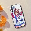 Anime U-UmamusumeTokai Teio Phone Case For Samsung Galaxy A73,A72,A71,A70,A53,A52,A51,Soft Silicone Black Cover