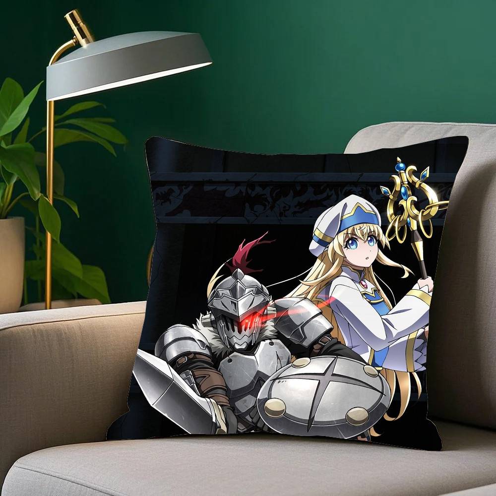 Anime G-Goblin Slayer Pillow Case Home Decor Throw For Sofa Bed Car Room Decor Gift Idea
