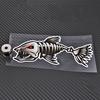 1Pair  3D Car Accessories Car Styling Skeleton Shark Car Sticker and Decal Go Fish for Motorcycle