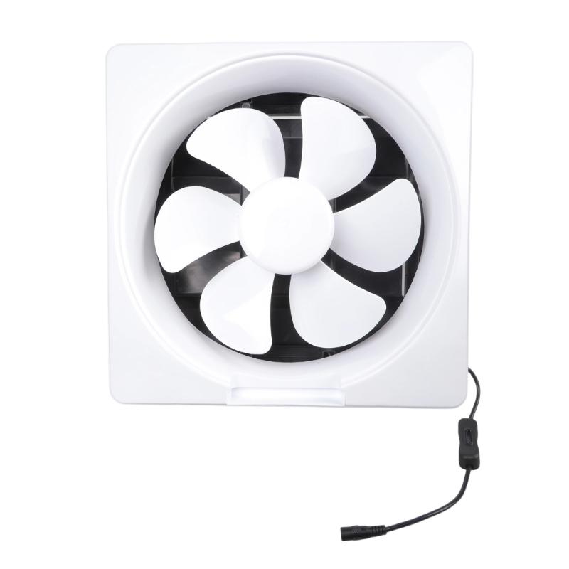 7.5/9/11/13inch Exhaust Fan 12V Wall Mounted Exhaust Fan Low Noise Extractor for Kitchen Bathroom Garage Grow Room