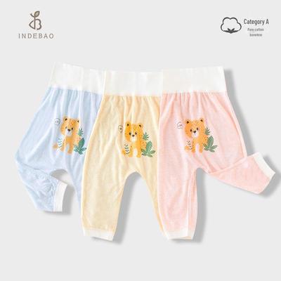 High-Waist Cartoon Baby Pants: Summer Thin, Anti-Mosquito, Versatile Pajamas for Boys and Girls