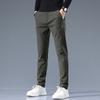 Casual Pants Men's Autumn and Winter Thickened Business Simple Slim-fitting Small Feet Straight Trousers