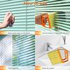 AOCEAN 4 Pcs Blind Cleaner Duster Tool 7-Finger Dusting Cleaner Tool For Window & Air Conditioner Handheld Mini Duster Brush For Wood Blinds Dust