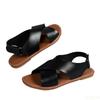 Fashion Summer Women Sandals Retro Wedge Comfortable Shoes Cross strap flat Sandal Outdoor Open toed beach Female sandals Zapatos