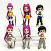 6 stk/sett Kpop Demon Hunters Actionfigur Leketøy Rumi Mira Zoey Sussy Figur Dukke For Fans Gave Eskepakket