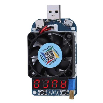 Testeur USB Fosa Testeur USB Numérique Module de Résistance de Charge Électronique de Charge USB, Multimètre de Protection Automatique Intelligent, Testeur de Courant/Tension 5V/9V/12V/20V, Testeur,