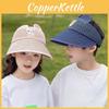 Kid Summer Breathable Sun Hat Wide Brim Cartoon Bear Sunshade Activities Outdoor