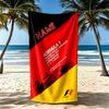 Formula Race Poster Testo Personalizzabile Telo da Spiaggia Asciugatura Rapida Morbido Microfibra Portatile per Nuoto Spiaggia Campeggio Viaggio Accessori da Spiaggia Palestra