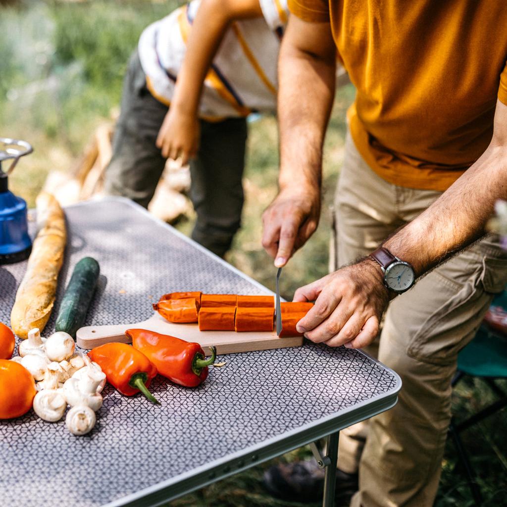 TOMSHOO Pinces de service en titane, pinces à barbecue polyvalentes avec fourchette et spatule dentelée pour le Camping