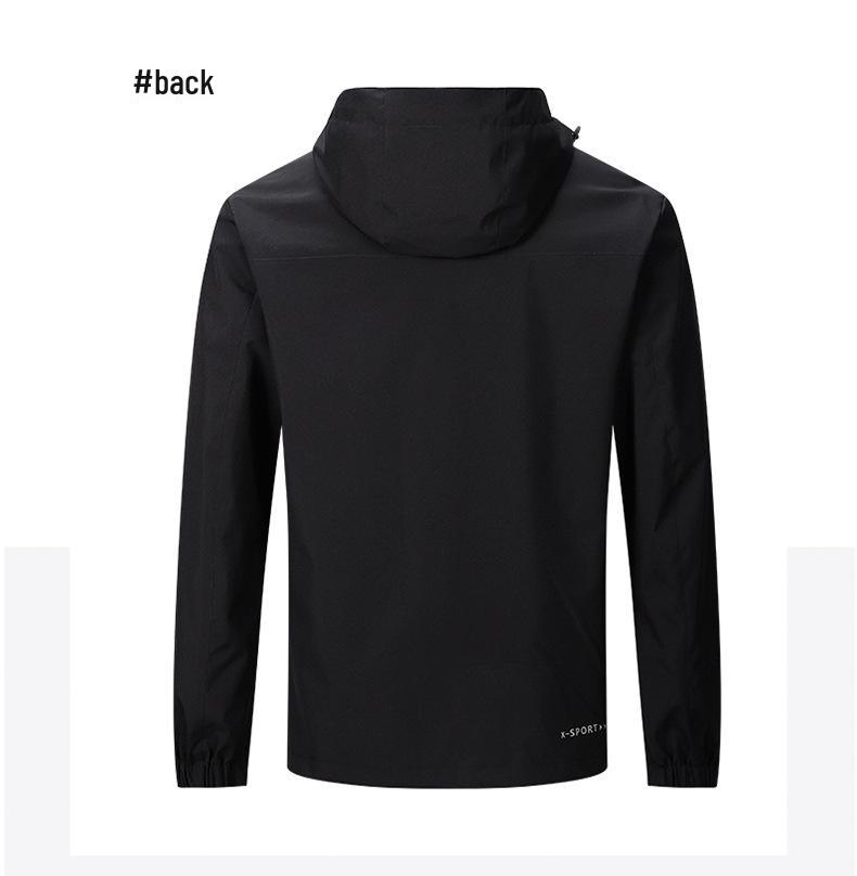 Giacca a vento con cappuccio unisex: Giacca da Ciclismo da Esterno per Coppie, Monostrato Leggera