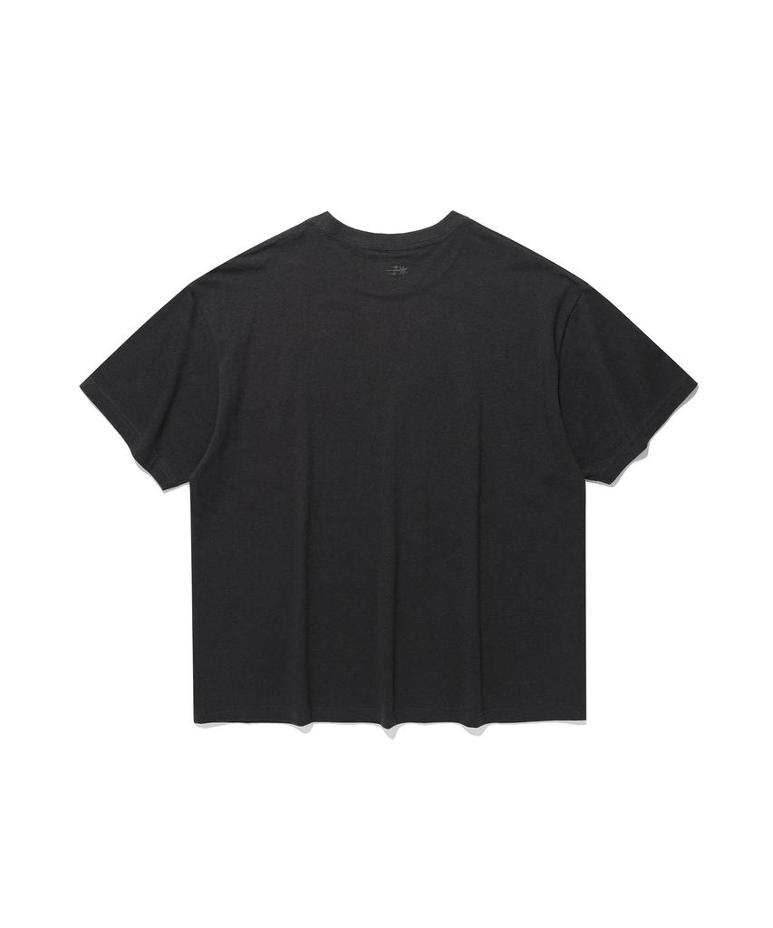 NICEGHOSTCLUB Oval 3Star Logo Tee_Charcoal(Ng2Gmut513A)