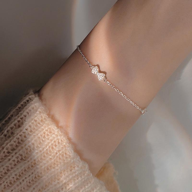 Japanese & Korean Summer Bow Clavicle Necklace: Simple, Sweet Pendant