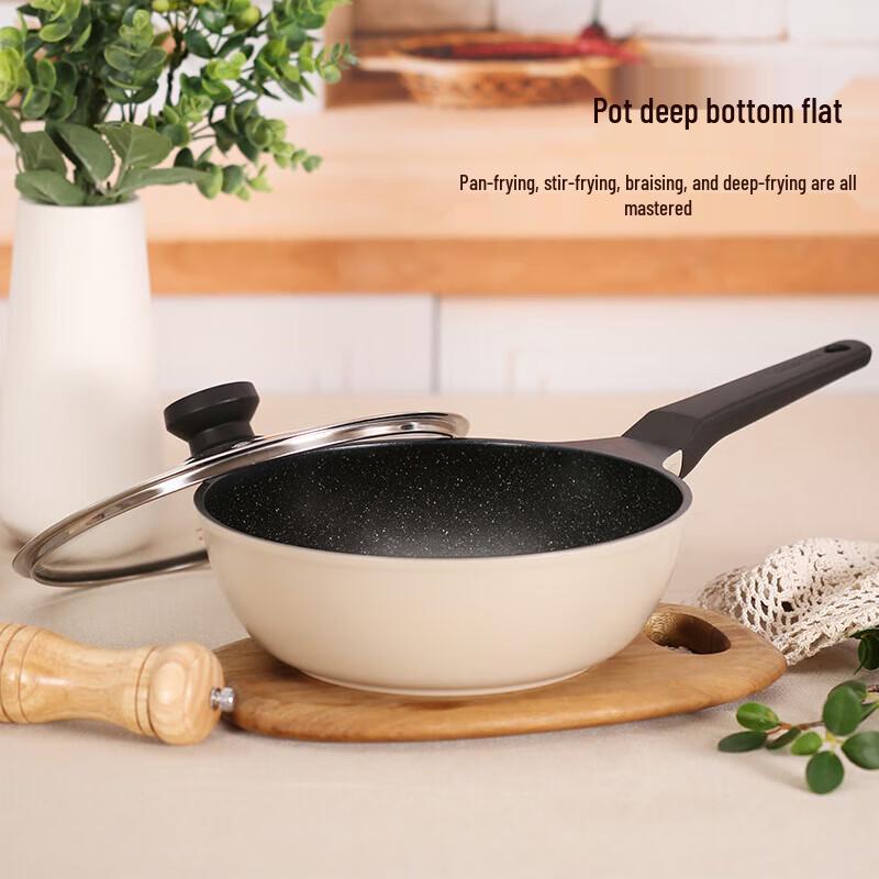 COOKER KING Non-Stick Flat-Bottom Frying Pan