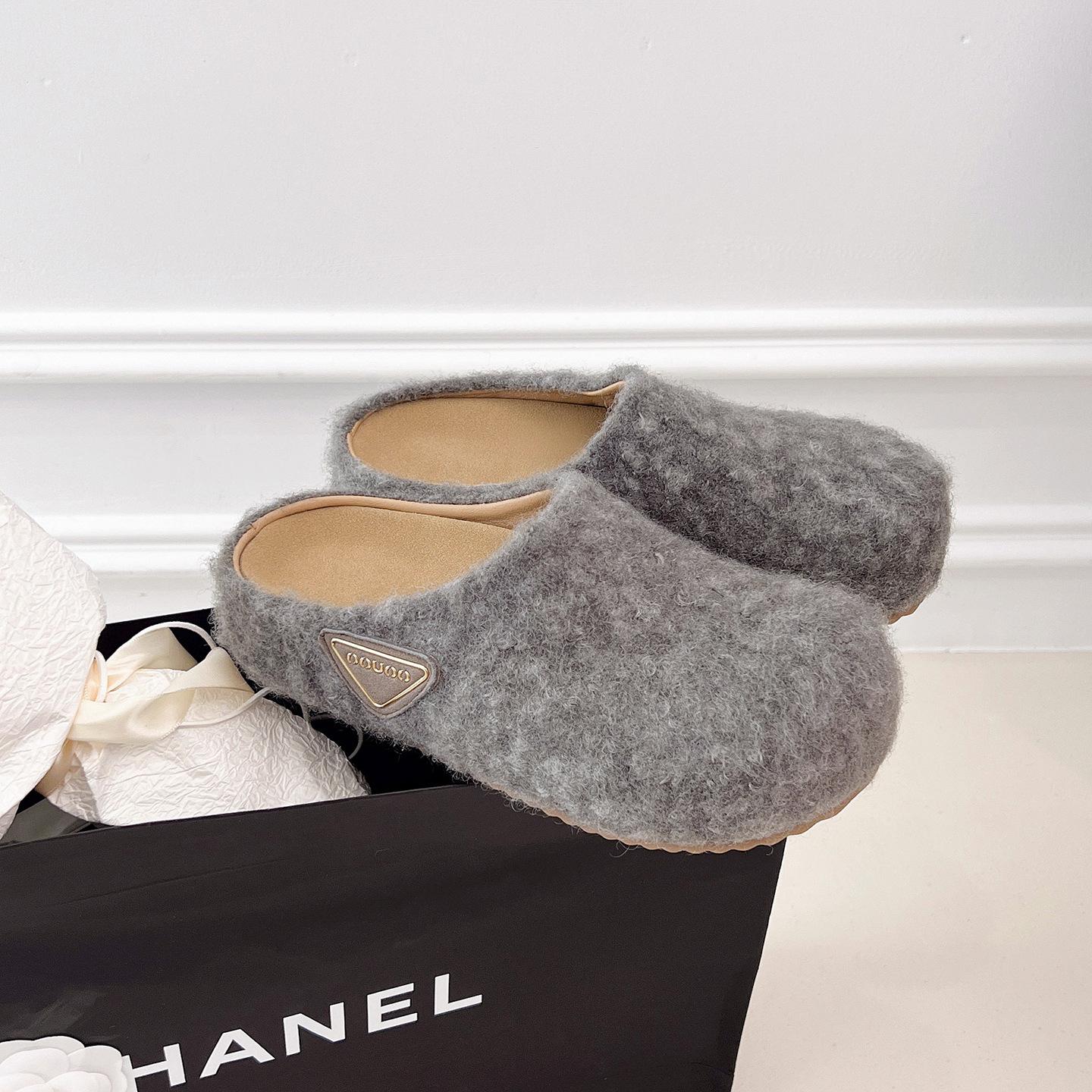 

Бокен на платформе, обувь для педалей, голова сумки и полушлепанцы для женщин, чтобы носить 2025 новая осень, увеличивающие рост, ленивые бокен 40 серый