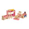 1:12 Scale Miniature Wooden Furniture Set for Dollhouse, Kids Play Toys, Doll House Accessories, Children's Toy Gift