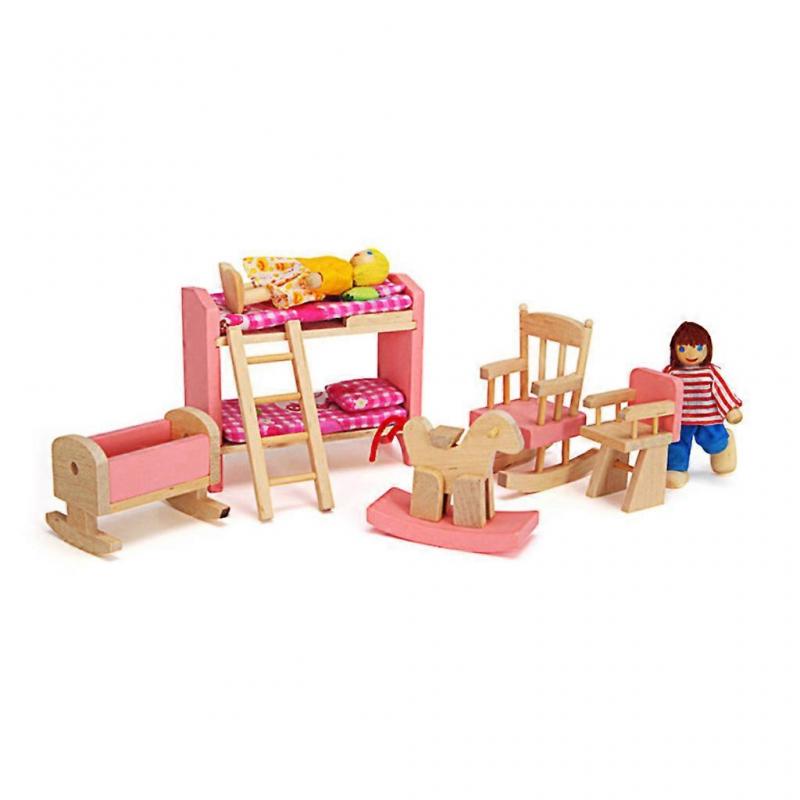 1:12 Scale Miniature Wooden Furniture Set for Dollhouse, Kids Play Toys, Doll House Accessories, Children's Toy Gift