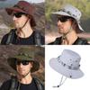 Mens Sun Protection Fisherman Hat With Large Brim And Breathable Nylon For Outdoor Activities