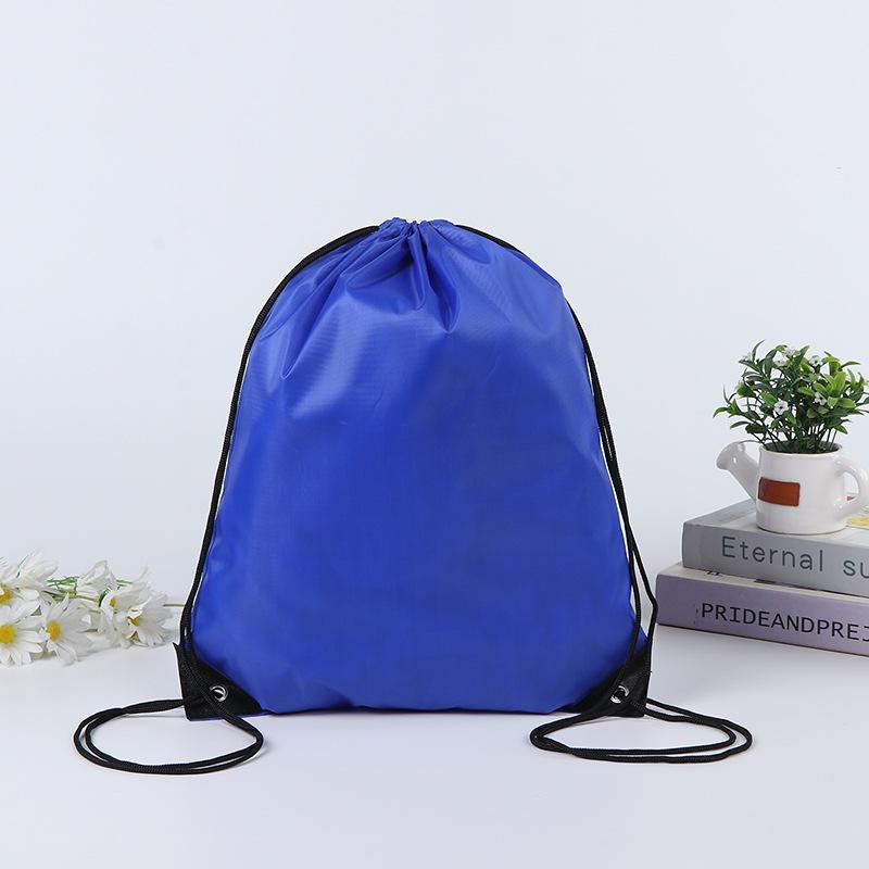 Blank Polyester Drawstring Bag for Marathons: Customizable Sports and Event Backpack