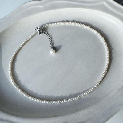 NUOY Oval Freshwater Pearl Necklace
