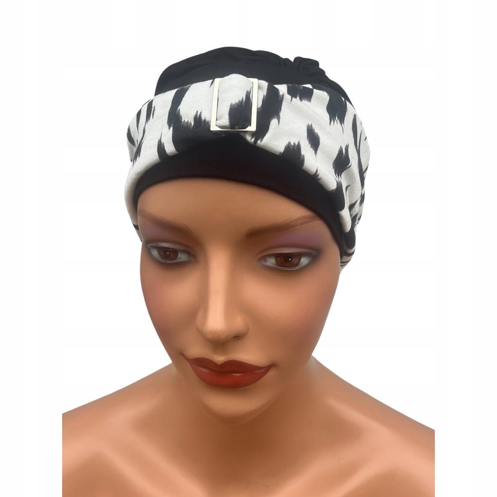 Modny Turban Damski Amelia 05-284 Wiosenna Czapka Delikatna Z Bambusa