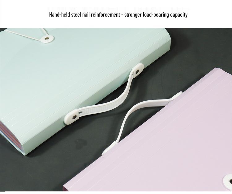 A4 Tragbare Mehrschichtige Akkordeon-Ordner-Tasche - Großes Fassungsvermögen für Büro und Studenten