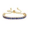 Elegant 4mm Zircon Women's Adjustable Stainless Steel Bracelet