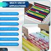 1InTheOffice Poly Expanding Hanging File Folders Letter Size, Hanging File Pocket, File Cabinet Dividers, Assorted, 5/Pack