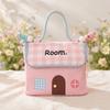 Large Capacity Cosmetic Bag House Shape Portable Toiletry Organizer Makeup Bag  Home Storage