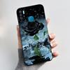 Handyhülle Für Infinix S5/S5 lite/X652/Camon 12 Air/CC6 Schwarz Niedliche Cartoons Bemalte Hülle Stoßdämpfer Weiche Stoßfeste Schwarze Hülle